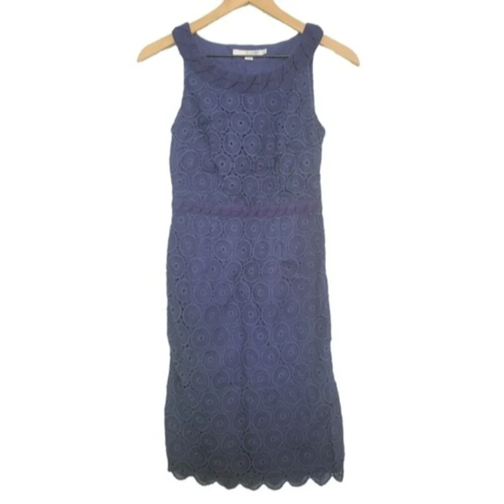 Boden | Dresses | Boden Blue Lace Dress Size 2 | Poshmark